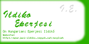 ildiko eperjesi business card
