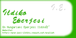 ildiko eperjesi business card